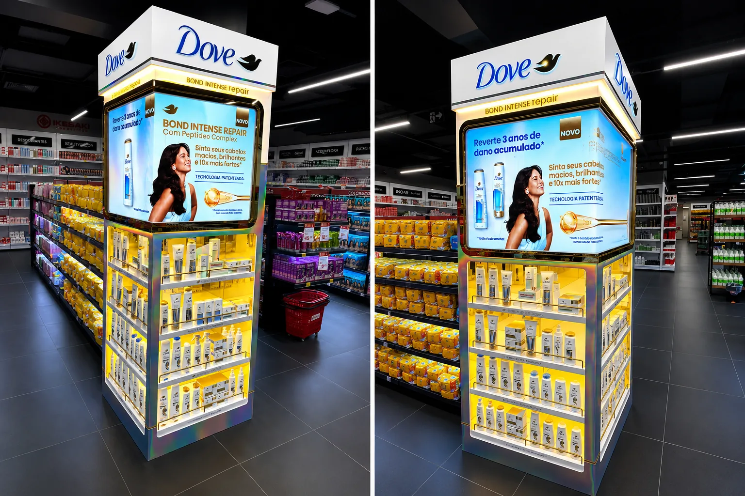 Display de fragrâncias premium