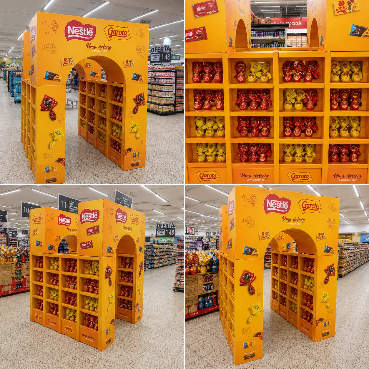 Display de Páscoa Nestlé & Garoto
