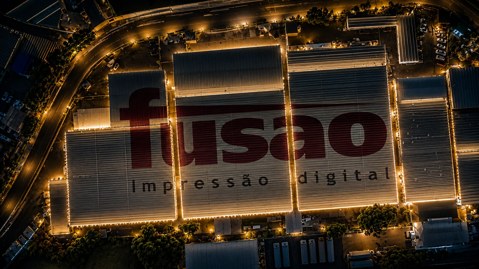 Vista aérea da unidade industrial